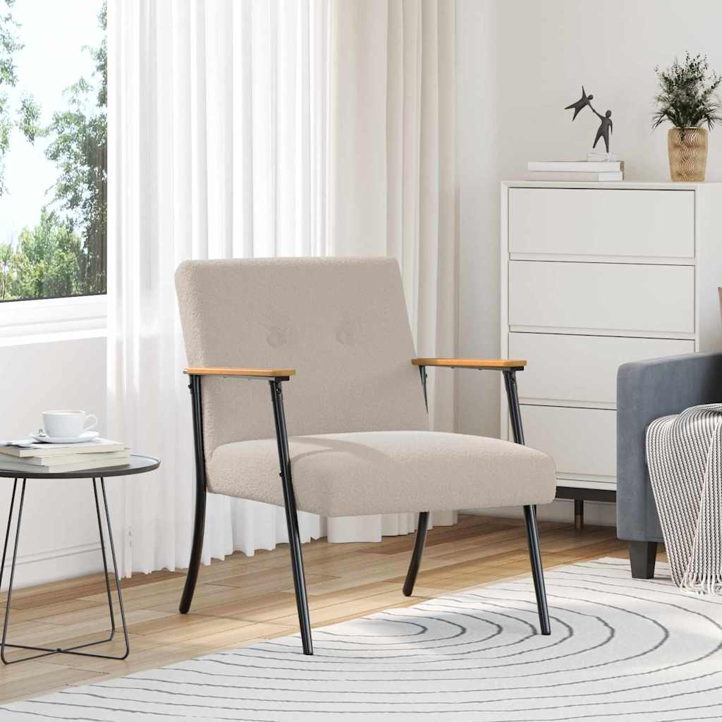 vidaXL fotoliu Gri deschis 59 x 75 x 78 cm