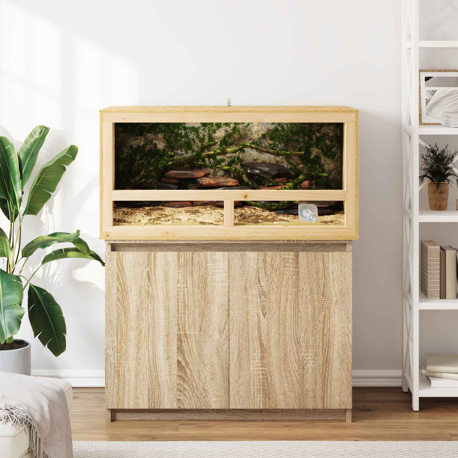 Terarij Rjava 40 x 40 x 40 cm OSB - slika 4