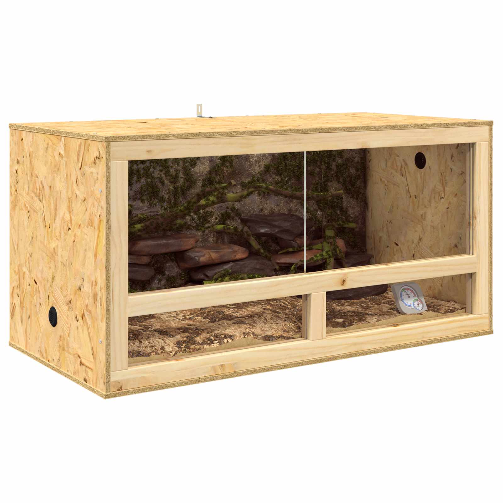 Terarij Rjava 40 x 40 x 40 cm OSB - slika 3