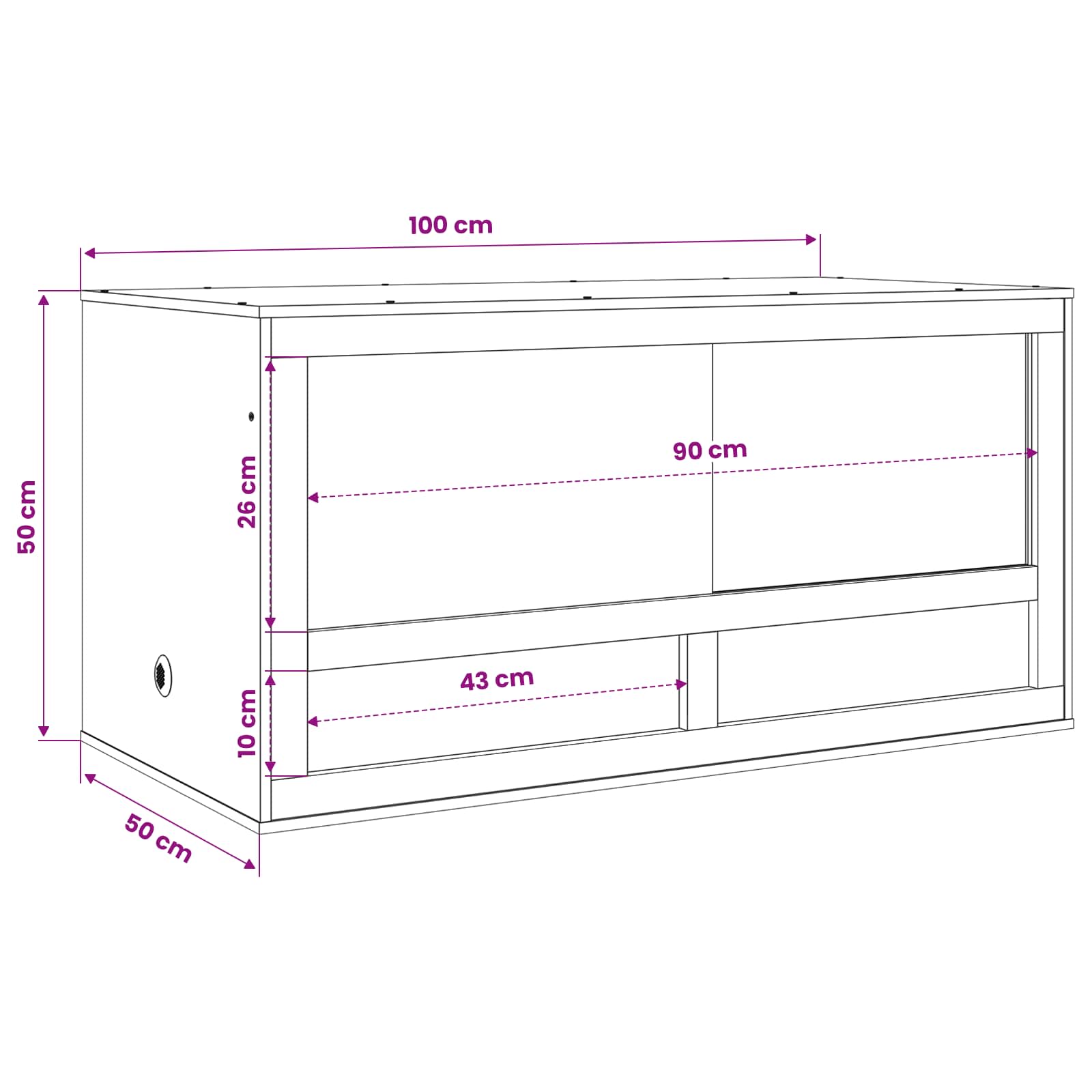 Terarij Rjava 40 x 40 x 40 cm OSB - slika 13