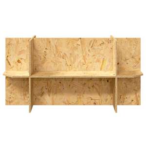 Základ terária s policí Hnědá 100 x 40 x 50 cm OSB - obrázek 5