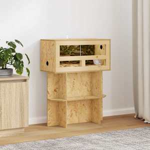 Základ terária s policí Hnědá 60 x 30 x 50 cm OSB - obrázek 1