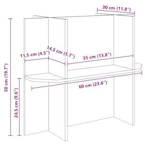 Základ terária s policí Hnědá 60 x 30 x 50 cm OSB - obrázek 12