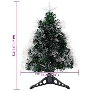 Umělý vánoční stromeček s 50 LED diodami Zelená 64 cm PVC - obrázek 12