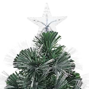 Umělý vánoční stromeček s 160 LED diodami Zelená 150 cm PVC - obrázek 6