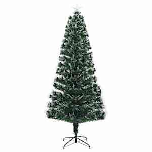 Umělý vánoční stromeček s 250 LED diodami Zelená 210 cm PVC - obrázek 3