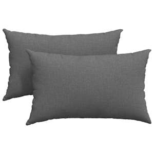 vidaXL Diivanipadjad 2 tk kangas Tumehall 50 x 30 cm