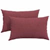 vidaXL Diivanipadjad 2 tk kangas Veinpunane 50 x 30 cm
