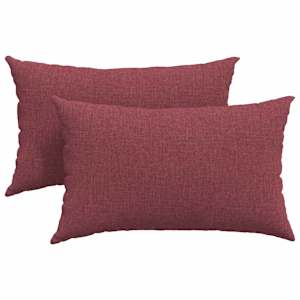 Pohovkové polštáře 2 pcs Víno Červené 50 x 30 cm textil - obrázek 2