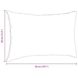 Pohovkové polštáře 2 pcs Víno Červené 50 x 30 cm textil - obrázek 9