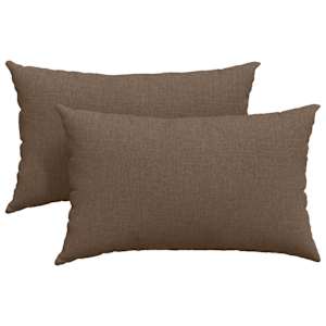 vidaXL Diivanipadjad 2 tk kangas Pruun 50 x 30 cm