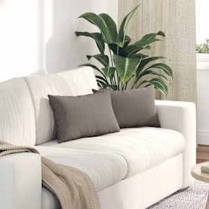 Pohovkové polštáře 2 pcs Taupe 50 x 30 cm textil - obrázek 1