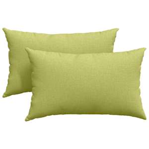 vidaXL Diivanipadjad 2 tk kangas Hele roheline 50 x 30 cm