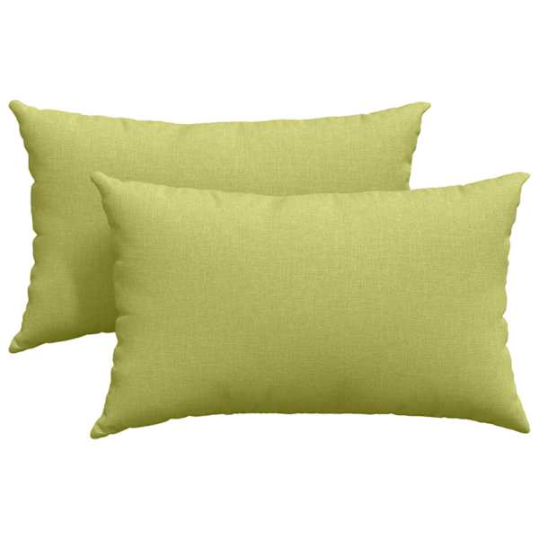vidaXL Diivanipadjad 2 tk kangas Hele roheline 50 x 30 cm