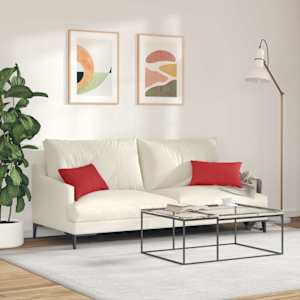 Pohovkové polštáře 2 pcs Červená 50 x 30 cm textil - obrázek 4
