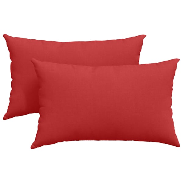 vidaXL Diivanipadjad 2 tk kangas Punane 50 x 30 cm
