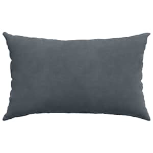 Pohovkové polštáře 2 pcs Tmavě šedá 50 x 30 cm Žebrovaná látka - obrázek 6