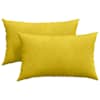 vidaXL Diivanipadjad 2 pcs Kollane 50 x 30 cm Korter kangas