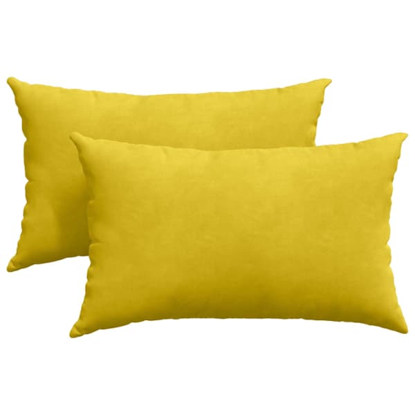 vidaXL Diivanipadjad 2 pcs Kollane 50 x 30 cm Korter kangas