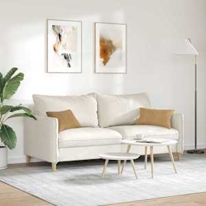 Pohovkové polštáře 2 pcs Hnědá 50 x 30 cm Žebrovaná látka - obrázek 4