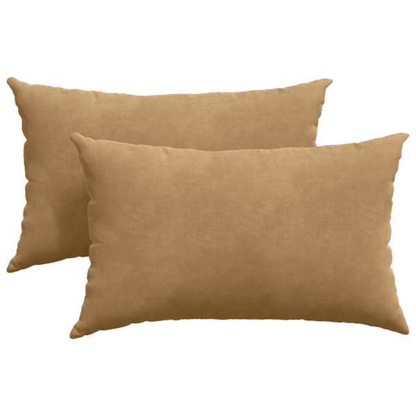 vidaXL Diivanipadjad 2 pcs Pruun 50 x 30 cm Korter kangas