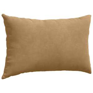 Pohovkové polštáře 2 pcs Hnědá 50 x 30 cm Žebrovaná látka - obrázek 5