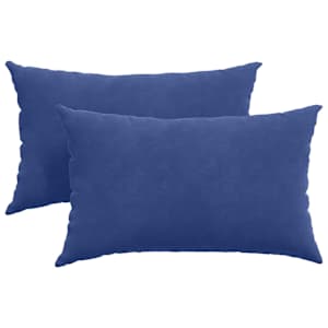 Pohovkové polštáře 2 pcs Policová modrá 50 x 30 cm - obrázek 2