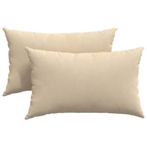 vidaXL Diivanipadjad 2 tk kangas cream 50 x 30 cm