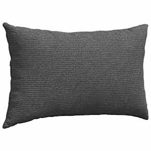 Pohovkové polštáře 2 pcs Tmavě šedá 50 x 30 cm Žebrovaná látka - obrázek 5