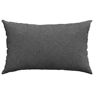 Pohovkové polštáře 2 pcs Tmavě šedá 50 x 30 cm Žebrovaná látka - obrázek 6
