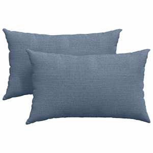 vidaXL Diivanipadjad 2 pcs Sinine 50 x 30 cm Korter kangas