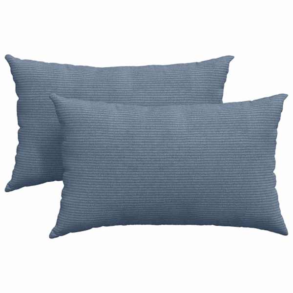 vidaXL Diivanipadjad 2 pcs Sinine 50 x 30 cm Korter kangas