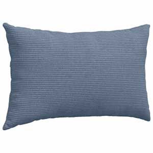 Pohovkové polštáře 2 pcs Modrá 50 x 30 cm Žebrovaná látka - obrázek 5