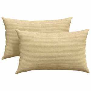 Pohovkové polštáře 2 pcs Šedozelená 50 x 30 cm Žebrovaná látka - obrázek 2