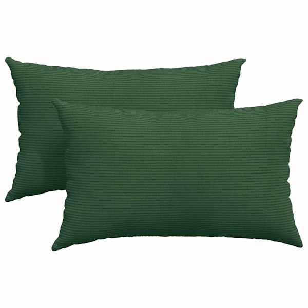 vidaXL Diivanipadjad 2 pcs Tume rohelise 50 x 30 cm Korter kangas
