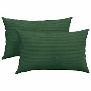 Pohovkové polštáře 2 pcs Tmavě zelená 50 x 30 cm - obrázek 2
