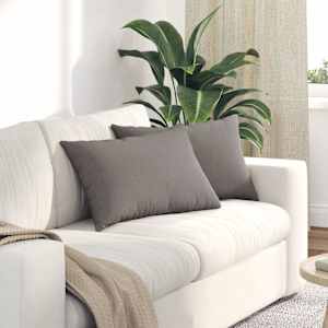Pohovkové polštáře 2 pcs Taupe 60 x 40 cm textil - obrázek 1