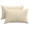 vidaXL Diivanipadjad 2 tk kangas cream 60 x 40 cm