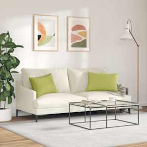 Pohovkové polštáře 2 pcs Světlá zelená 60 x 40 cm textil - obrázek 4