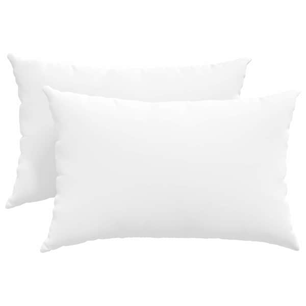 vidaXL Diivanipadjad 2 tk kangas Valge 60 x 40 cm