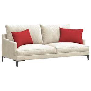 Pohovkové polštáře 2 pcs Červená 60 x 40 cm textil - obrázek 3