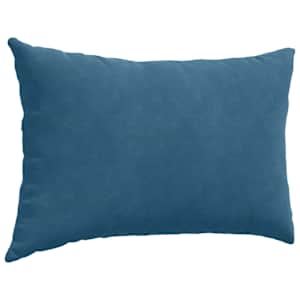 Pohovkové polštáře 2 pcs Modrá 60 x 40 cm Žebrovaná látka - obrázek 5