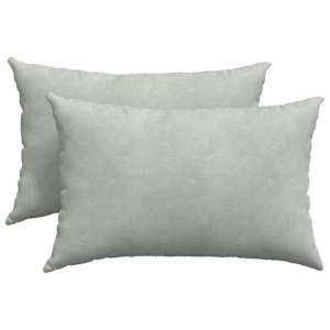 Pohovkové polštáře 2 pcs Světle šedá 60 x 40 cm Žebrovaná látka - obrázek 2