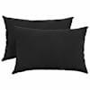vidaXL Diivanipadjad 2 pcs Must 60 x 40 cm Korter kangas