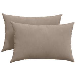 Pohovkové polštáře 2 pcs Taupe 60 x 40 cm textil - obrázek 2