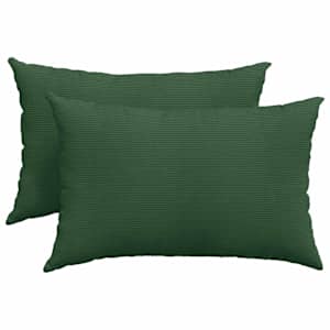 Pohovkové polštáře 2 pcs Tmavě zelená 60 x 40 cm - obrázek 2