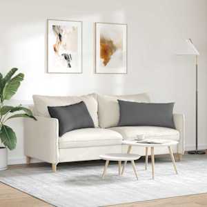 Pohovkové polštáře 2 pcs Tmavě šedá 80 x 40 cm textil - obrázek 4
