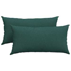 Pohovkové polštáře 2 pcs Tmavě zelená 80 x 40 cm textil - obrázek 2