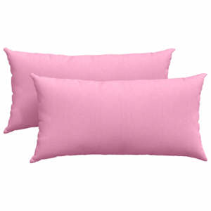 Pohovkové polštáře 2 pcs Růžová 80 x 40 cm textil - obrázek 2