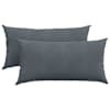 vidaXL Diivanipadjad 2 pcs Tumehall 80 x 40 cm Korter kangas